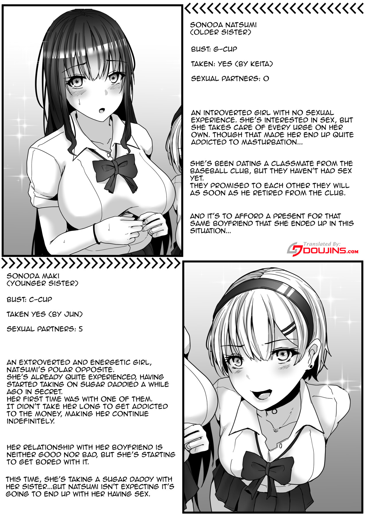 Hentai Manga Comic-Sugar Baby Sisters. Getting Along and Drowning in Pleasure Fucking Two Sisters at the Same Time-Read-3